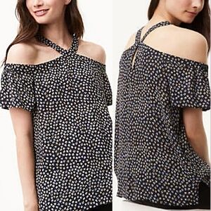 LOFT Off the Shoulder Blouse Top Small